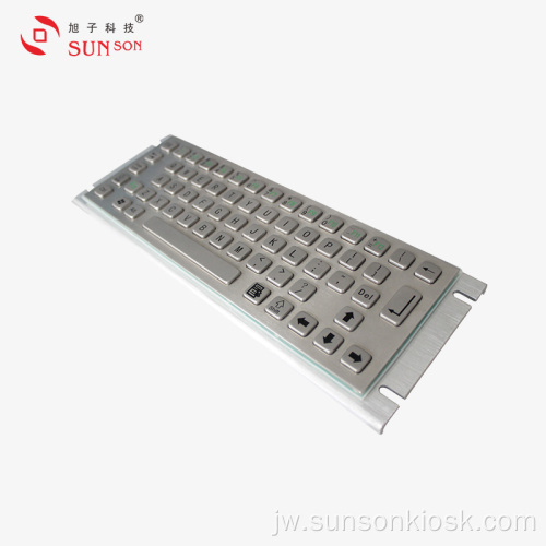 Keyboard Metal Rugged kanggo Kiosk Informasi